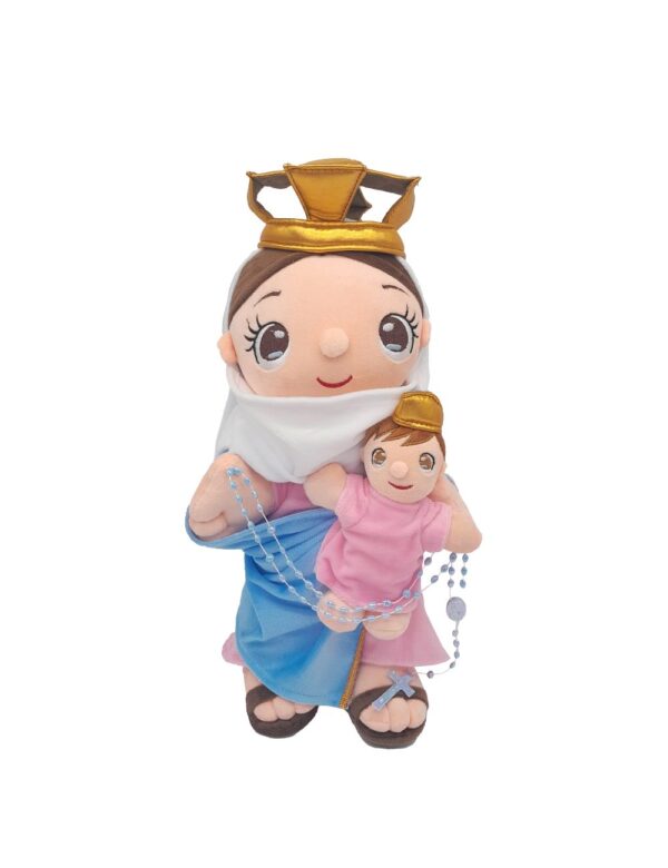 peluche de la virgen del rosario